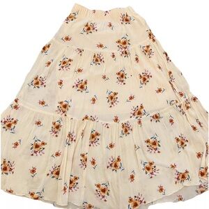 Altar’d State Floral MIDI Skirt Size Xsmall